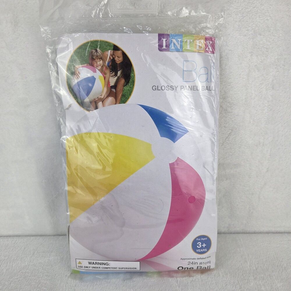 Intex 24" Glossy Panel Beach Ball Inflatable 2018 New Sealed 61cm
